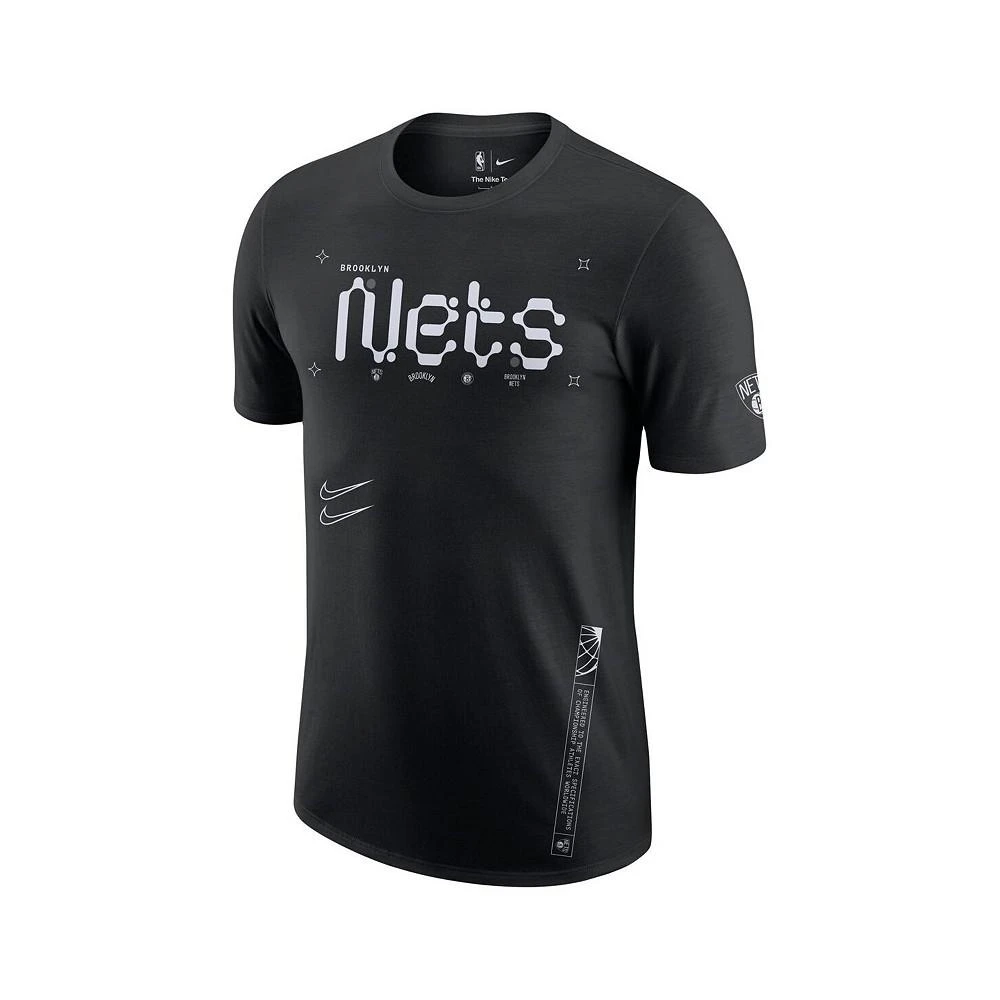 Nike Men's Black Brooklyn Nets Courtside Air Traffic Control Max90 T-shirt 3