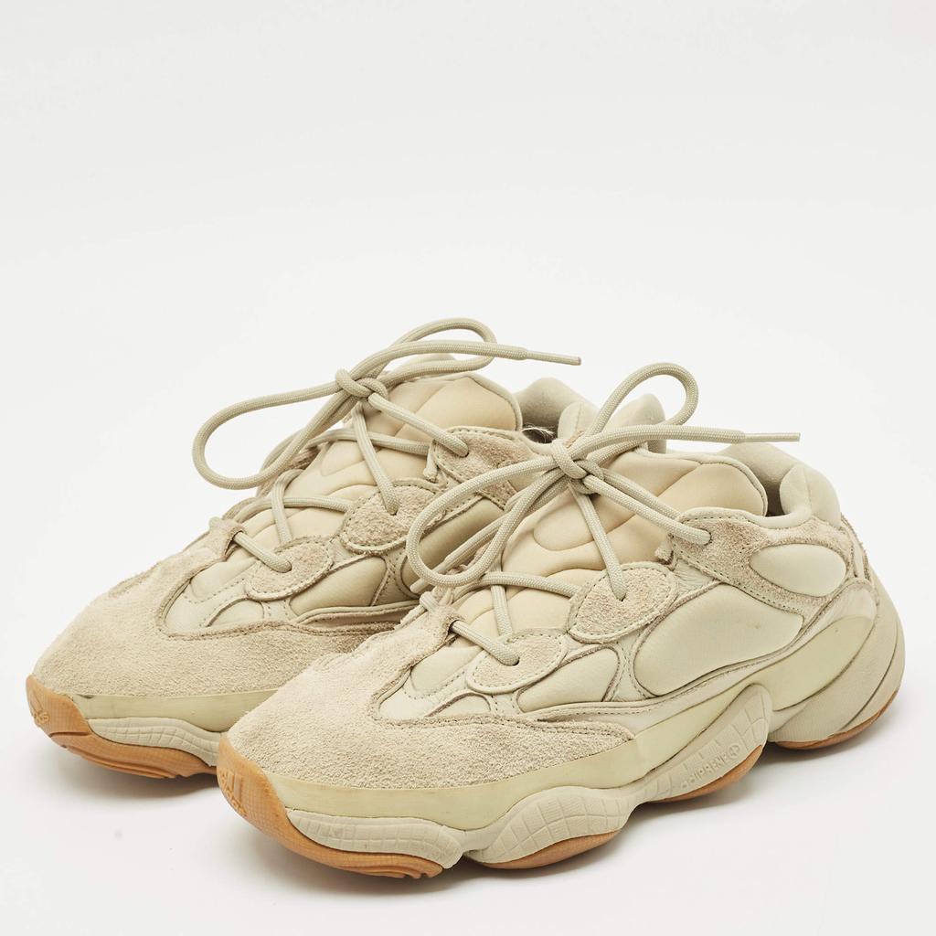 YEEZY Yeezy x Adidas Green Suede and Neoprene 500 Stone Sneakers Size 40 2/3
