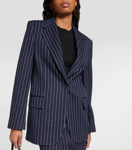 Max Mara Aceri pinstripe jersey blazer 6