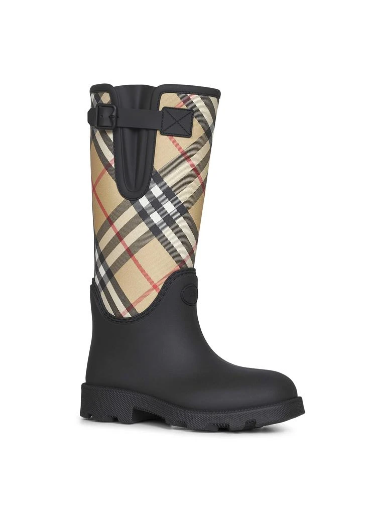 Burberry BURBERRY | Black rubber Marsh Stamp high rain boots | Women | 36 2