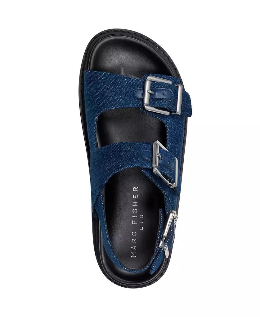 Marc Fisher Women's Agenda Buckle Straps Flatform Sandals 4