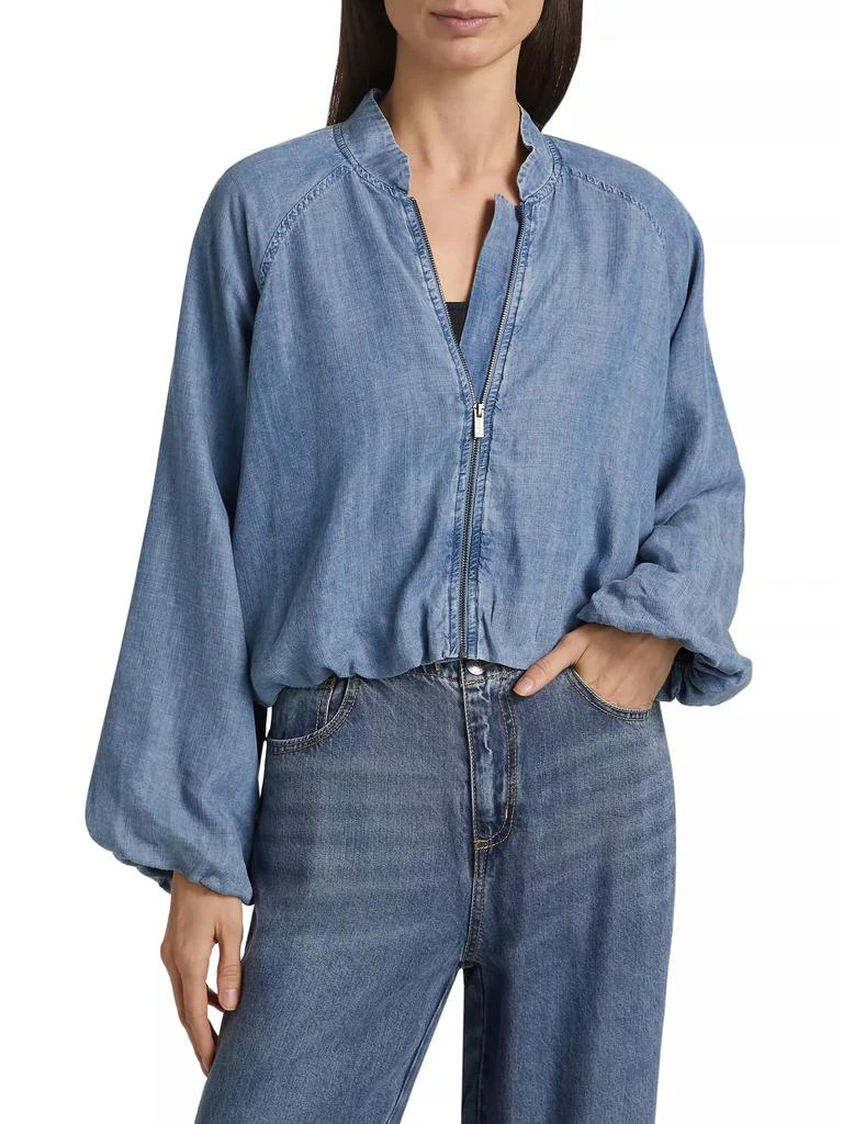 Splendid Carina Indigo Bomber Jacket 3