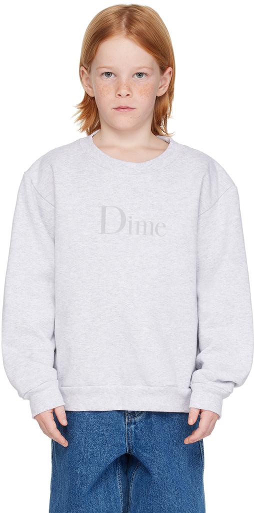 Dime Kids Gray Printed Sweatshirt