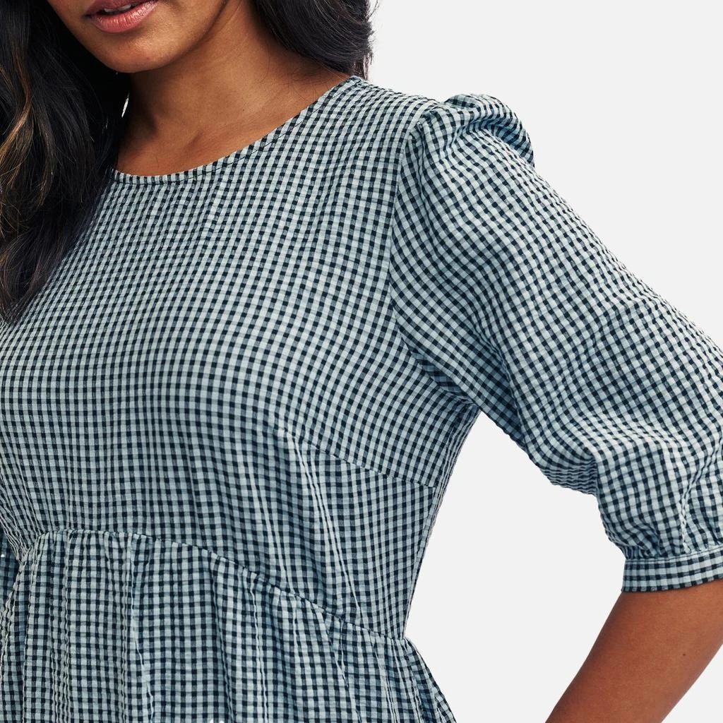 Nobody's Child Nobody's Child Rachel Gingham Cotton-Seersucker Midi Dress 3