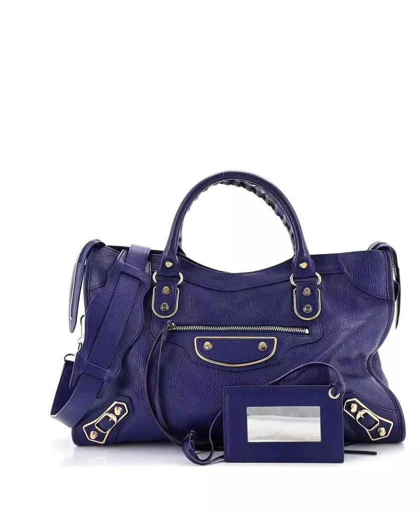 Pre-Owned Balenciaga Medium City Classic Metallic Edge Bag Leather 3