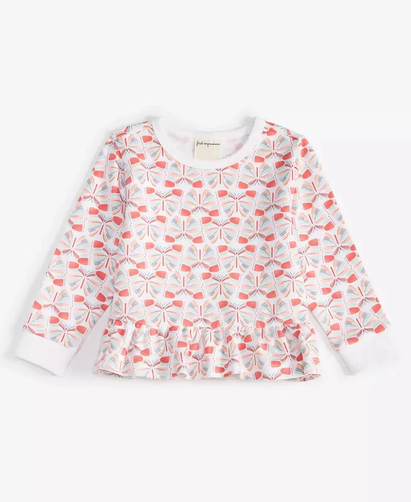 First Impressions Baby Girls Long-Sleeve Butterfly Love Printed Sweatshirt, Created for Macy's 1