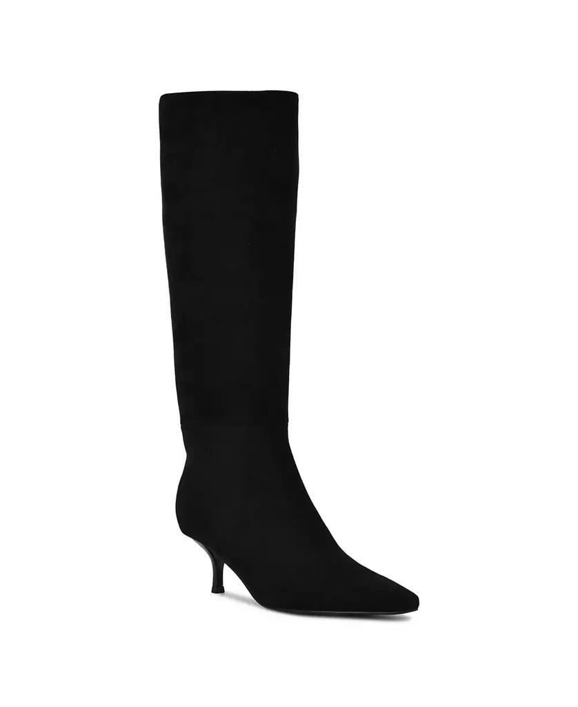 Nine West Women's Havier Tall Kitten Heel Dress Boots, Regular & Wide Calf