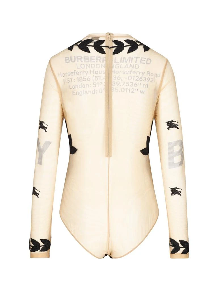 Burberry Burberry Graphic Embroidered Mesh Bodysuit 2