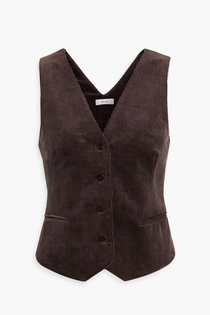 IRIS & INK Thelma cotton-corduroy vest