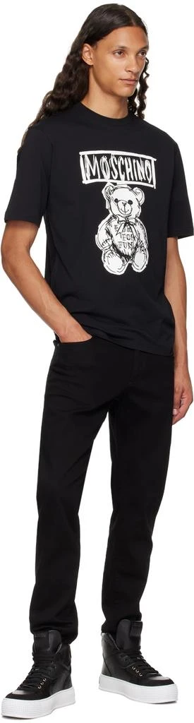 Moschino Black Teddy Bear T-Shirt 4
