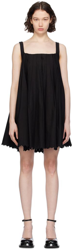 pushBUTTON Black Pleated Minidress