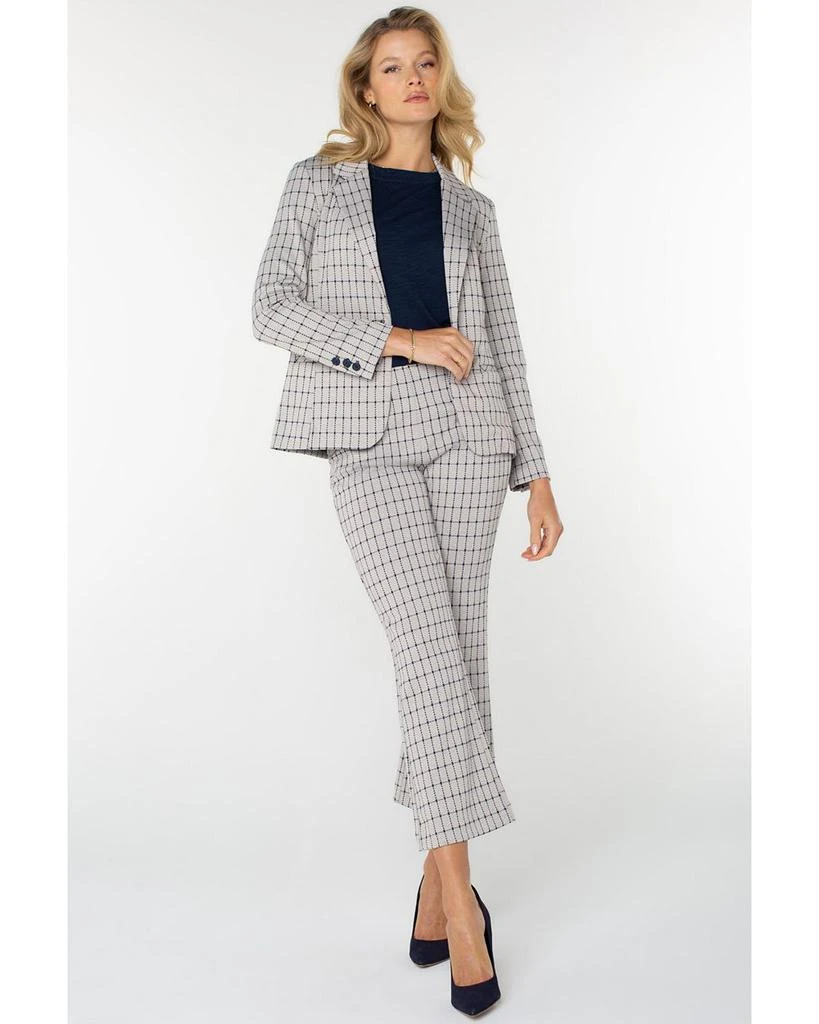 Liverpool Los Angeles Fitted Grid Jacquard Blazer 2