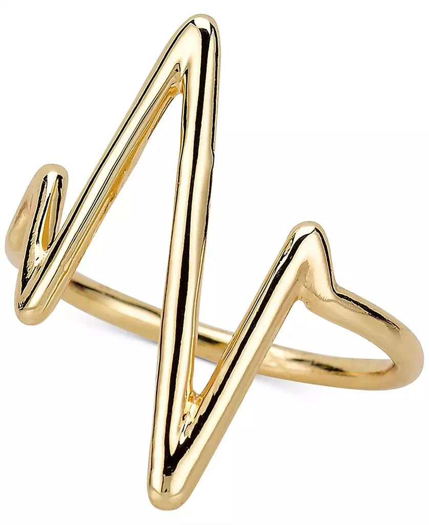 Sarah Chloe Heartbeat Ring in Sterling Silver or 14K Gold-Plated Sterling Silver 1