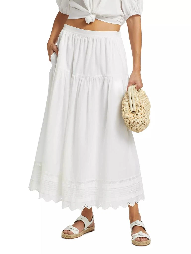 XIRENA Tilda Cotton A-Line Maxi Skirt 3