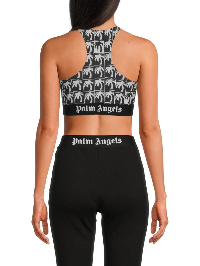 Palm Angels Logo Graphic Cropped Sport Top 2