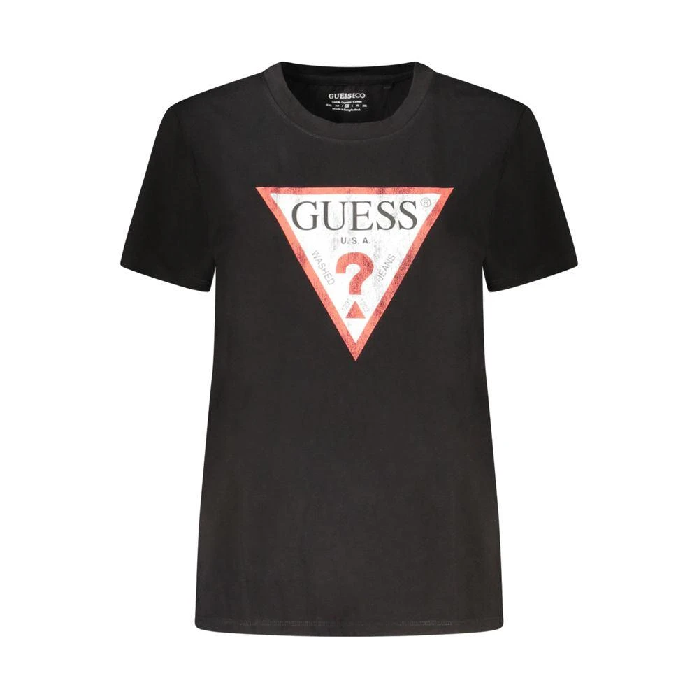 Guess Jeans Guess Jeans Black Cotton Tops & T-Shirt 1