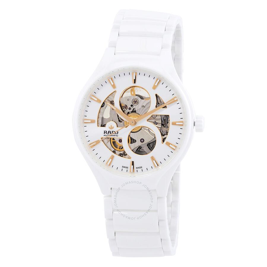 Rado True Round Open Heart Automatic White Dial Unisex Watch R27115012