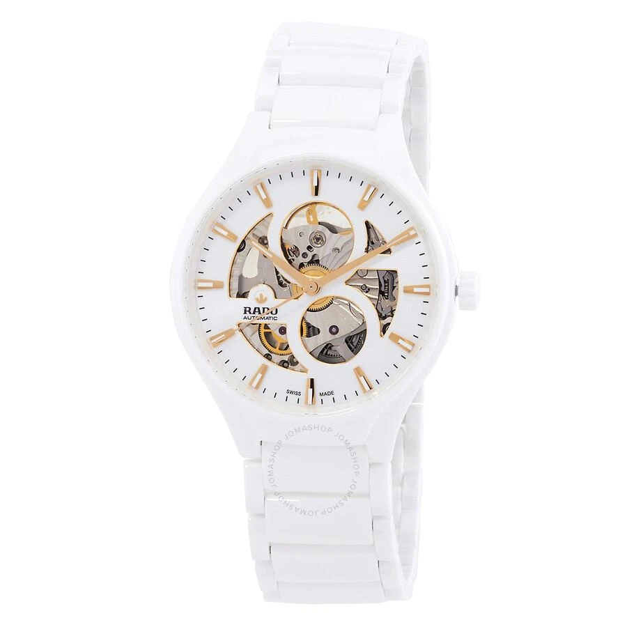 Rado True Round Open Heart Automatic White Dial Unisex Watch R27115012 1