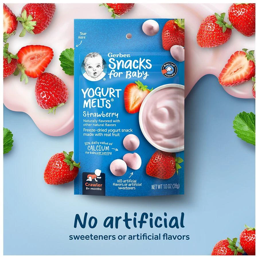 Gerber Yogurt Melts Strawberry, Strawberry 9