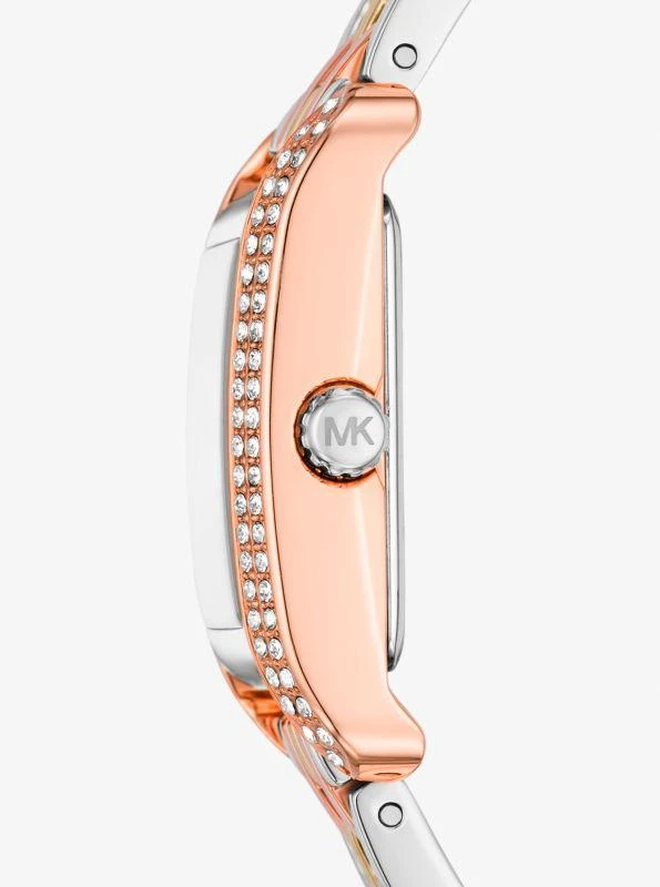 Michael Kors Mini Monroe Pavé Tri-Tone Watch 2