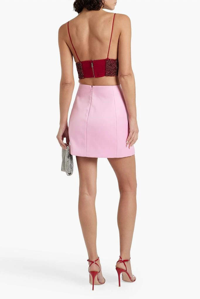 Alice + Olivia Carli embellished mesh bra top 3