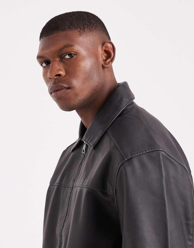 HOLLISTER Hollister vegan leather jacket in black - Jackets - Free