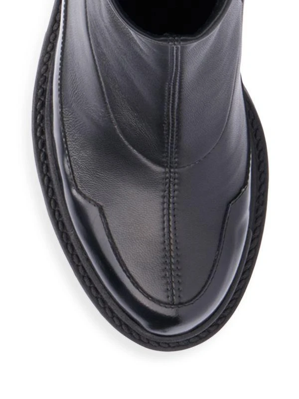 Aquatalia Vanna 80MM Stretch Leather Ankle Boots 4
