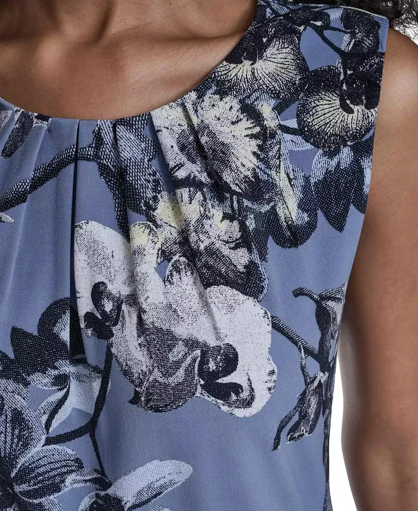 Calvin Klein Women's Printed Sleeveless Pleated Top 4