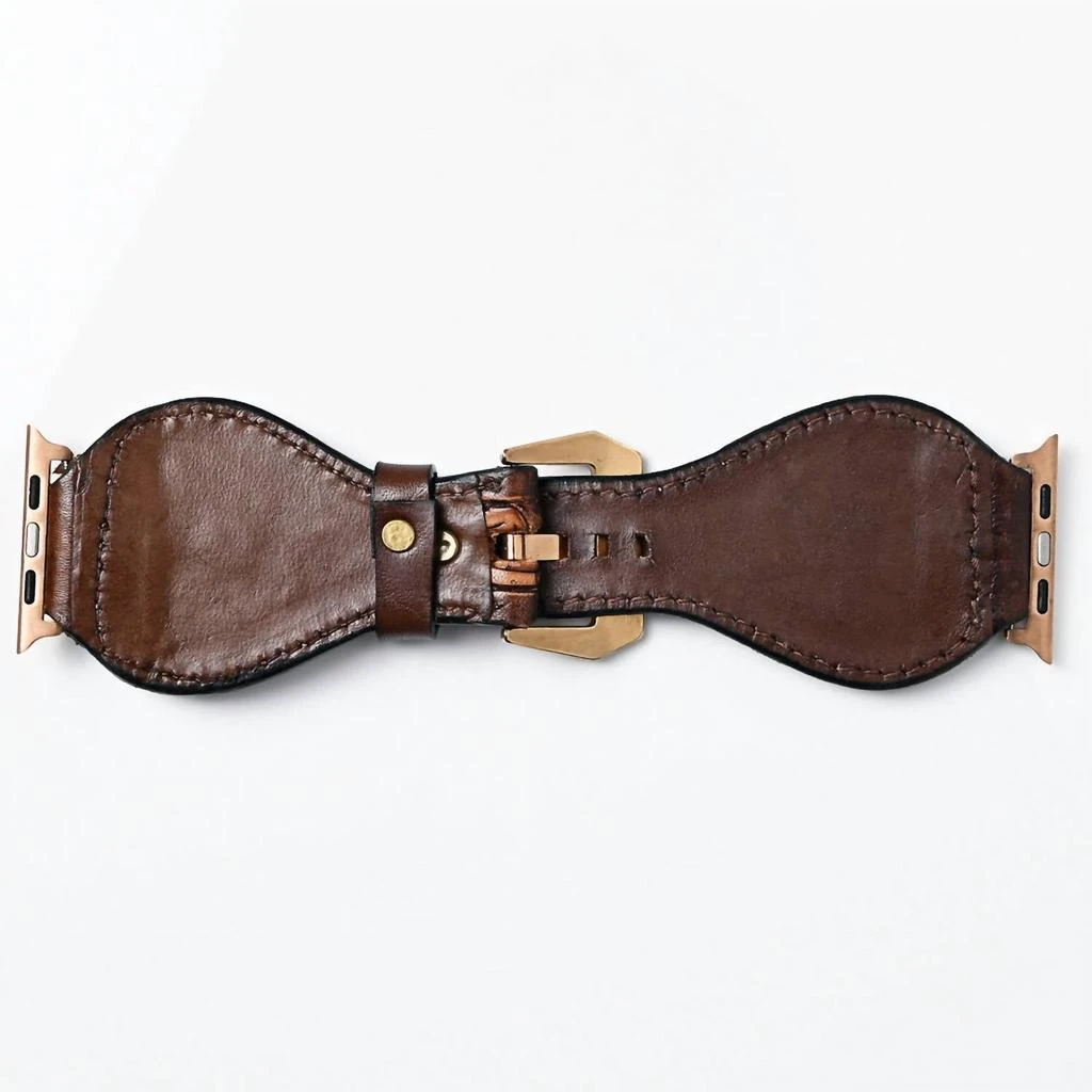 American Darling Women's Cowhide Leather Watch Strap In Brown 2