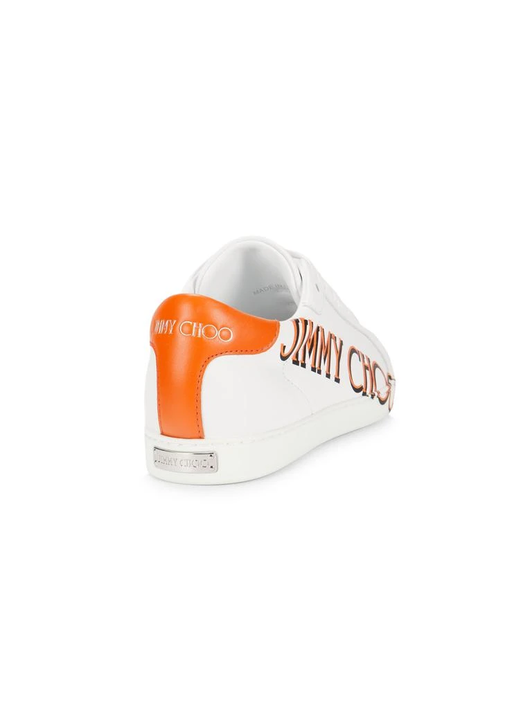 Jimmy Choo Kai Logo-Print Leather Low-Top Sneakers 3