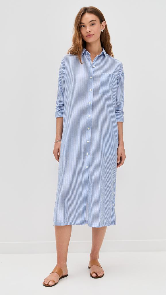 Alex Mill Kerry Shirtdress In Seersucker Stripe