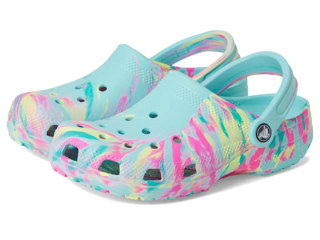 Crocs Classic Marbled Tie-Dye Clog (Little Kid/Big Kid) 1