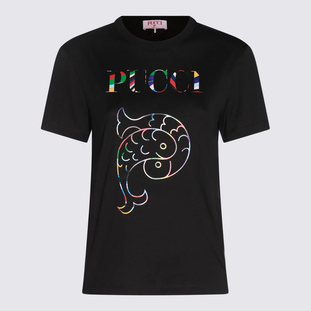 Pucci Black Cotton T-shirt 1