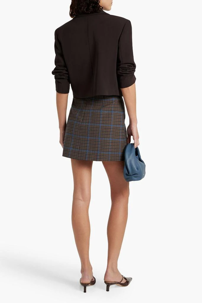 Theory Cropped double-breasted crepe blazer 3