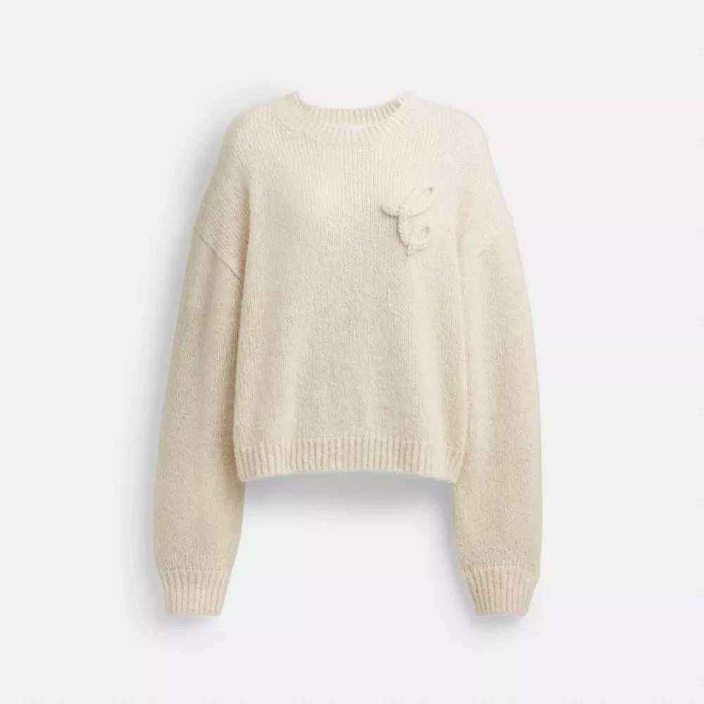 Coach Signature Crewneck Sweater 1