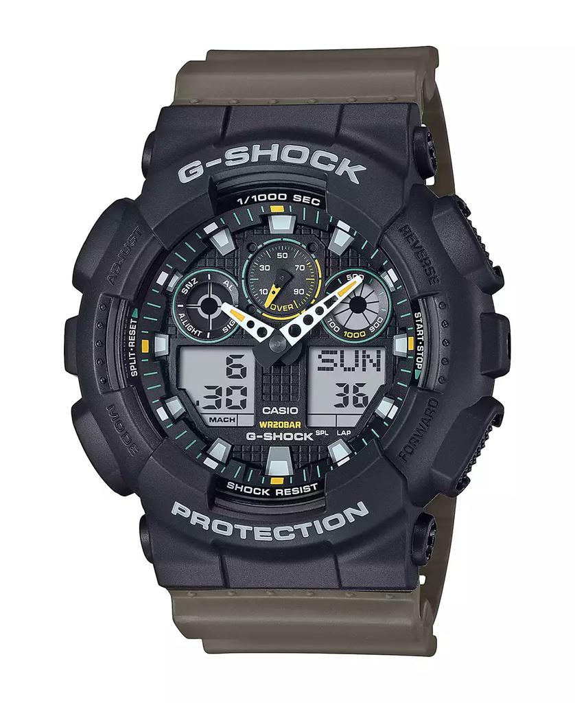 G-Shock Men's Japanese Quartz Yellow Resin Watch, 54.7mm