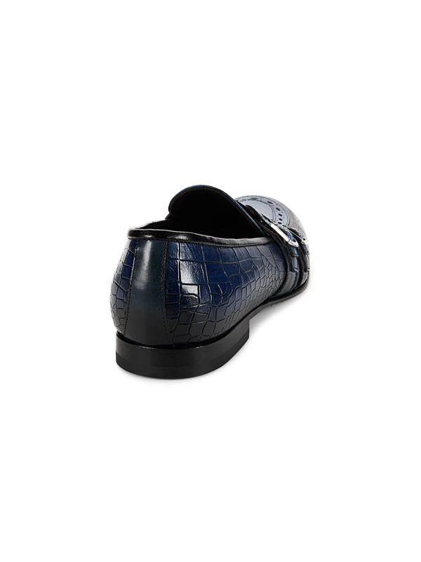 Jo Ghost Croc Embossed Buckle Shoe Jo Ghost Men size 8.5-9 Croc-Embossed Leather Boots Shoes | eBay main image 4