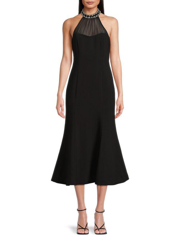 Likely Lirio Embellished Collar Cocktail Dress