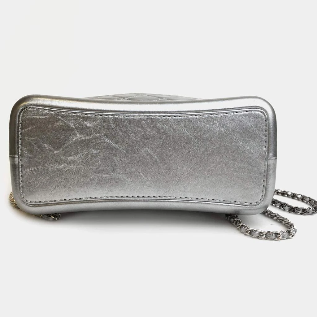 Chanel Chanel Silver Leather Gabrielle Backpacks 6