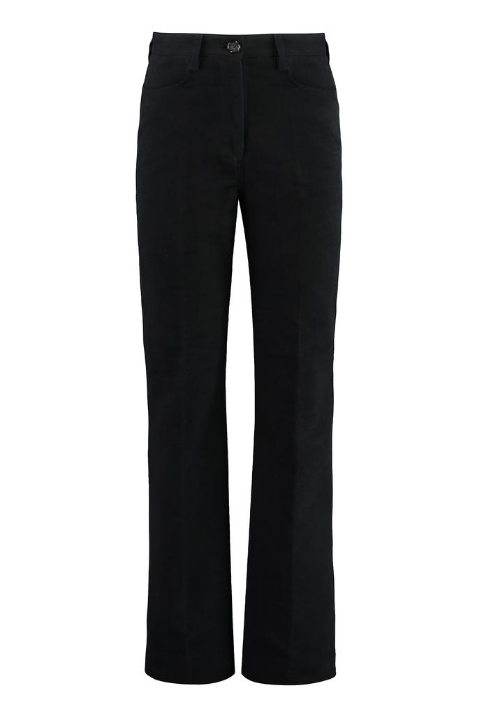 パンツ TOTEME VISCOSE AND VIRGIN WOOL FLARE TROUSERS Totême Viscose And Virgin Wool Flare Trousers - BeyondStyle