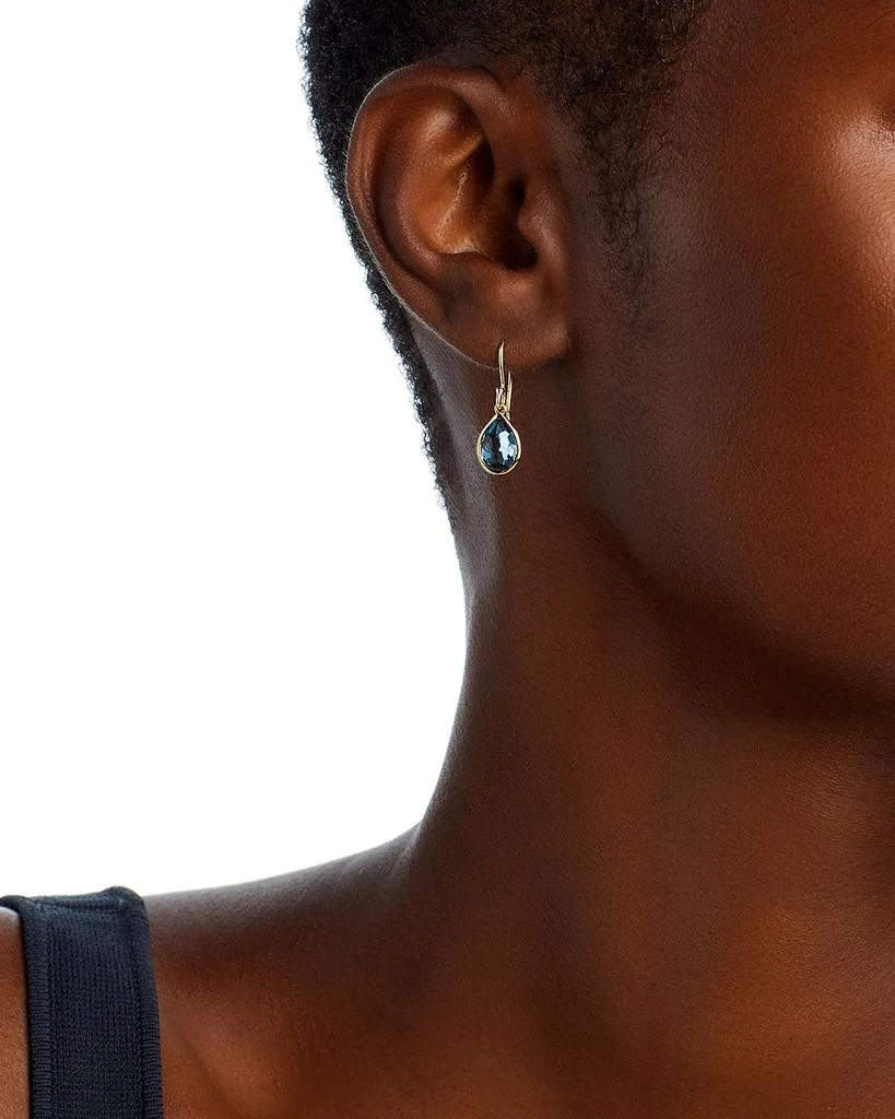 IPPOLITA 18K Yellow Gold Rock Candy® London Blue Topaz Teeny Teardrop Earrings 2