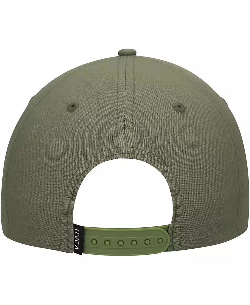 RVCA Men's Olive Sealed Snapback Hat 2