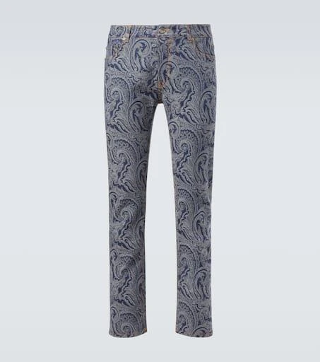 ETRO Roma paisley slim jeans 1