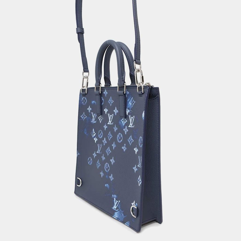 Louis Vuitton Louis Vuitton Sac Plat Messenger Navy Monogram Watercolor