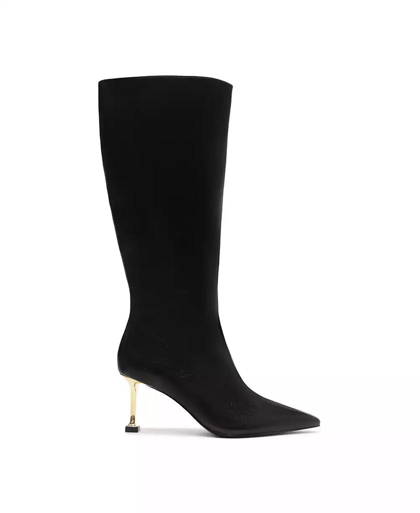 Schutz Women's Firenze Up Knee High Pointed Toe Boots