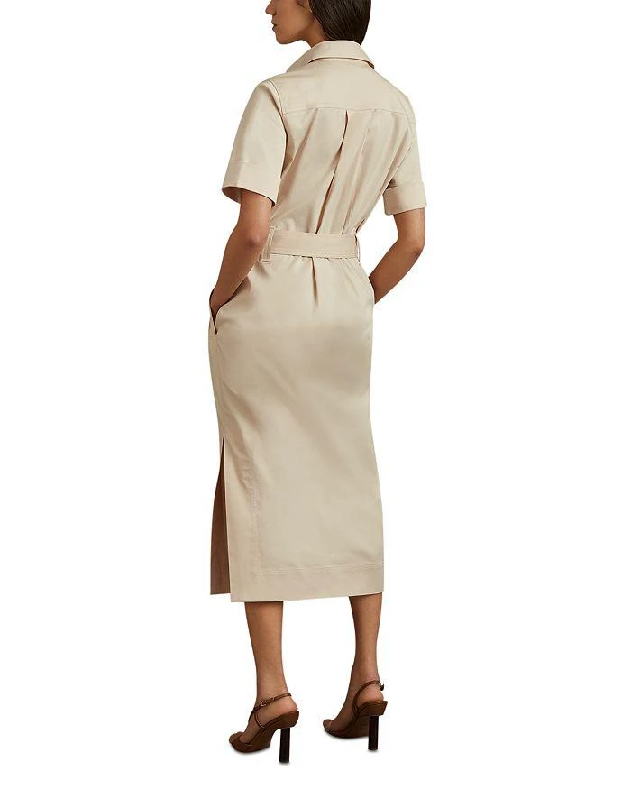 REISS Aimee Belted Midi Shirt Dress 3