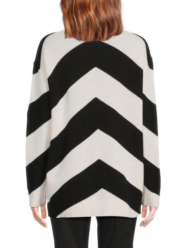 Valentino Chevron Wool Sweater 2