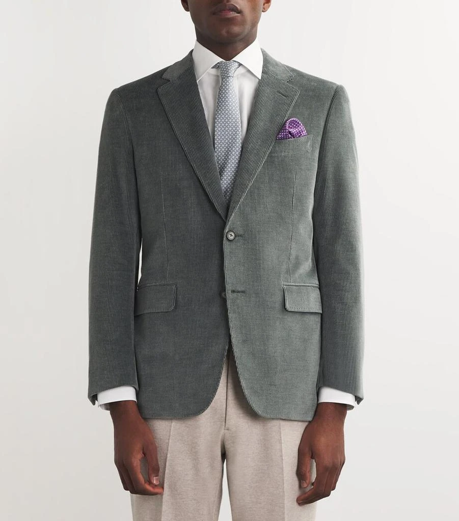 Canali Silk Jacquard Pocket Square 2