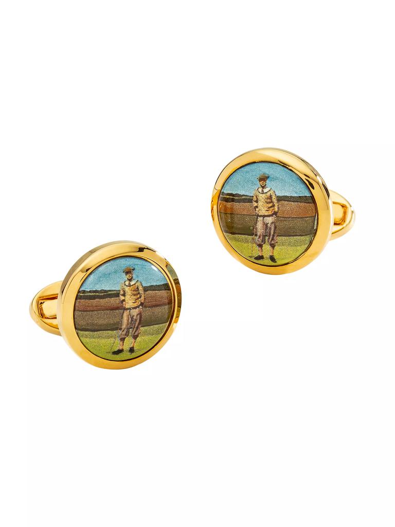 Halcyon Days 1920s Golfer Cufflinks