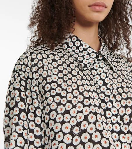 Stella McCartney Floral silk shirt 4